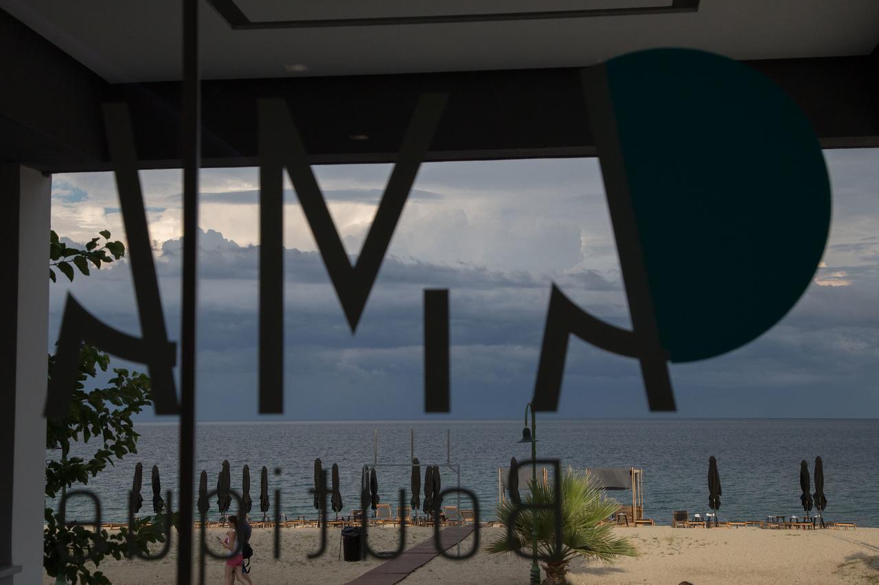 Amalia Rooms Sea View Nea Vrasna Luaran gambar