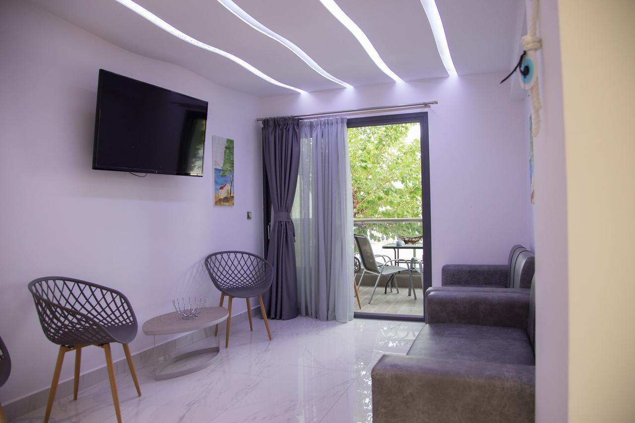 Amalia Rooms Sea View Nea Vrasna Luaran gambar
